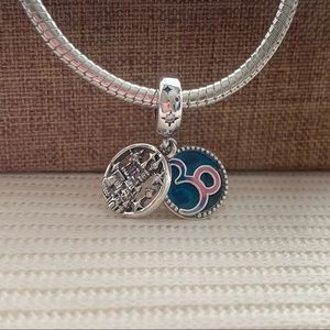 NWOT S925 Sterling Silver Om Symbol Dangle Pendants Charm